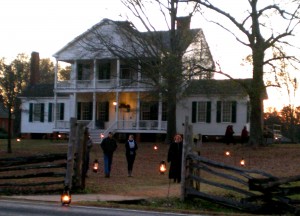 Twighlight view of Historic Brattonsville